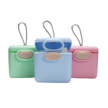 Productos para bebés 2020 Contenedor portátil de leche en polvo para bebés de color lindo macarons